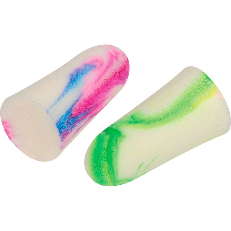 Earplugs NRR-33 dB Multi-Color Uncorded SparkPlugs 200 Pair per Box