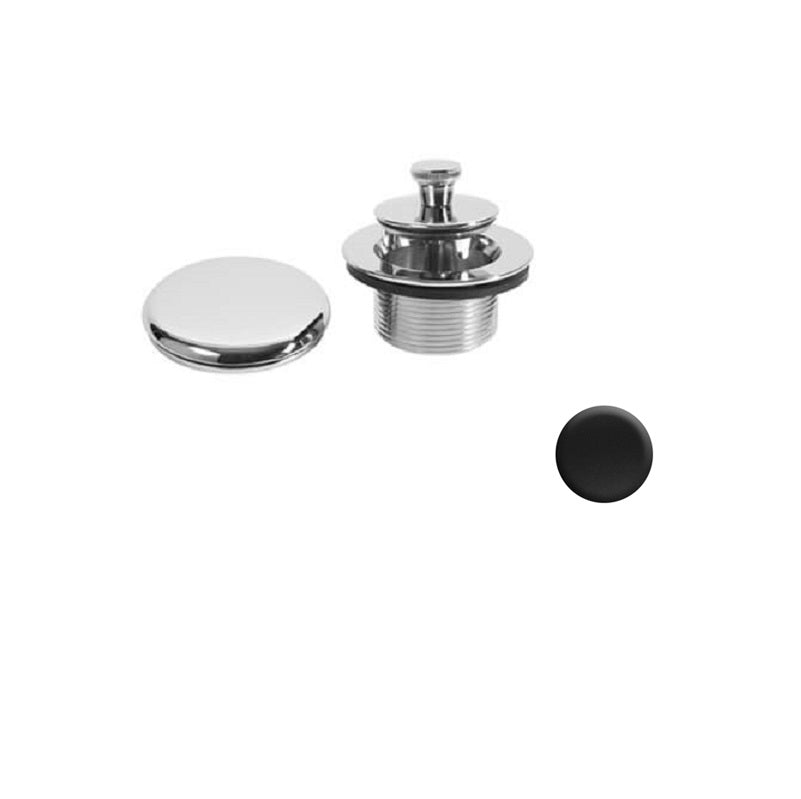 Deluxe Lift & Turn Drain Trim Kit Matte Black