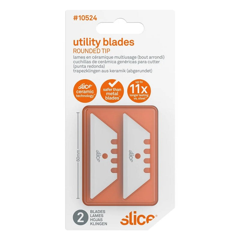 Ceramic Utility Blade Rounded Tip 2 per Pack