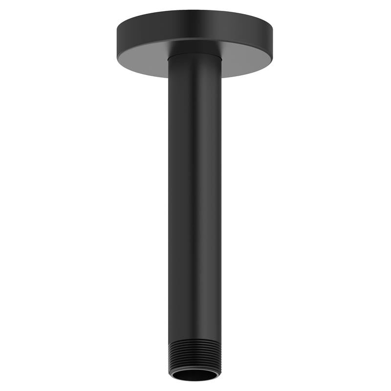 Rain 6" Ceiling Mount Shower Arm & Flange in Matte Black