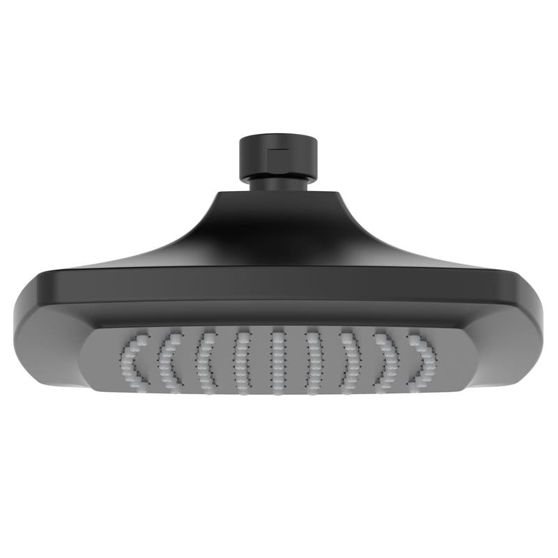 Townsend 6" Water-Saving Fixed Showerhead in Matte Black, 1.8 gpm