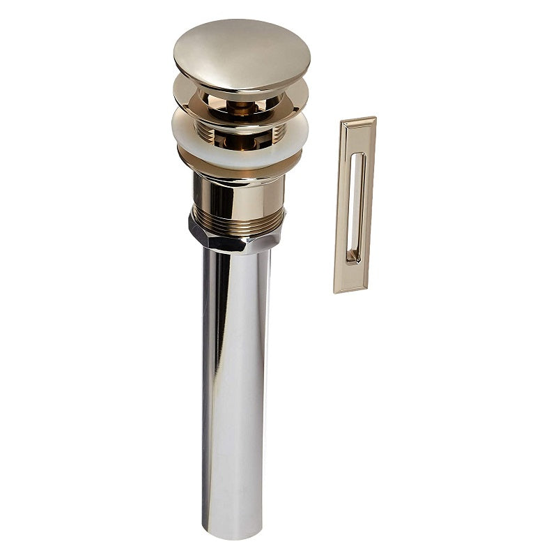 Town Square S Tub Overflow Cover & Drain Kit in Polished Nickel