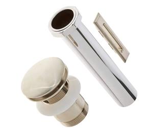 Town Square S Tub Overflow Cover & Drain Kit in Brushed Nickel