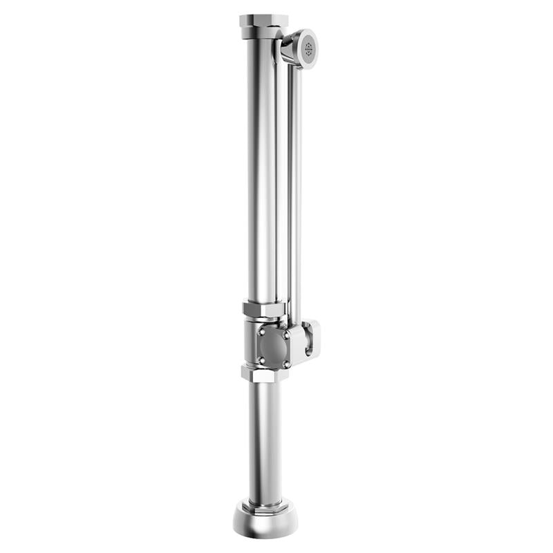 Bedpan Washer Diverter Assembly with Straight Tube in Chrome