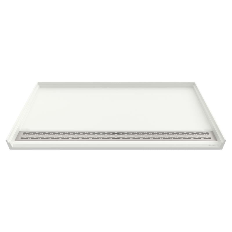 Townsend 64x34" ADA Shower Base in Soft White w/Linear Drain