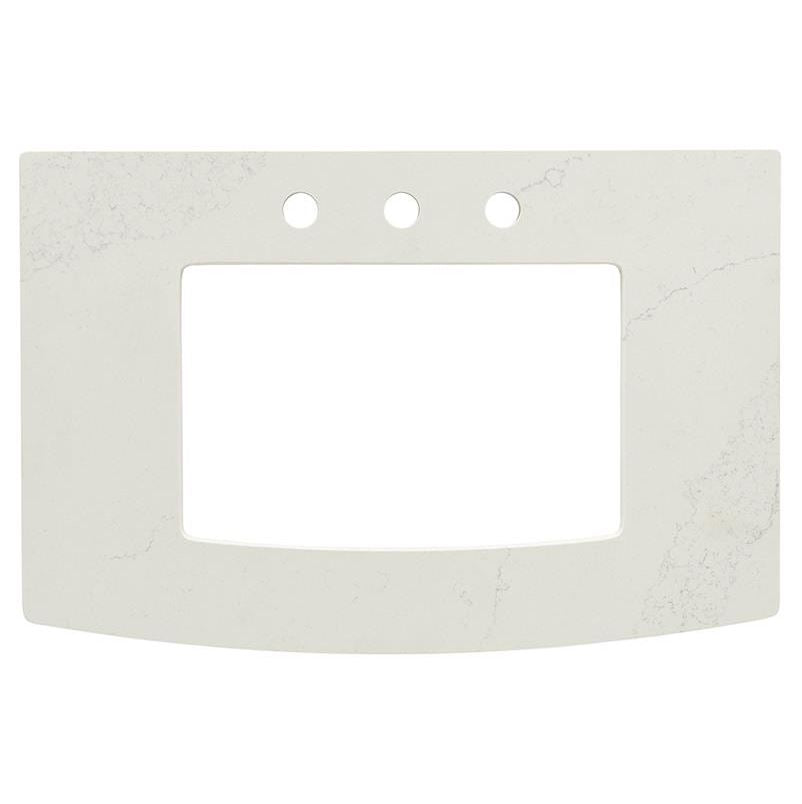 Townsend 30x20" Vanity Top w/8" Faucet Centers in Quartz