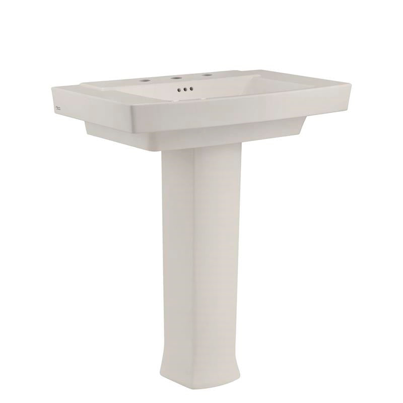 Townsend Pedestal Sink & Base w/4" Faucet Centers in Linen