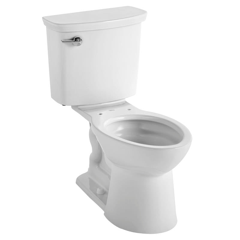VorMax 2-Piece Chair Height Elongated Toilet Less Seat in Bone