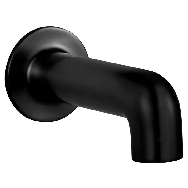 Studio S 6" Slip-On Non-Diverter Tub Spout in Matte Black