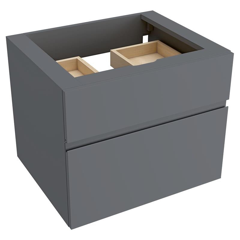 Studio S 24" Double Drawer Vanity in Dark Grey