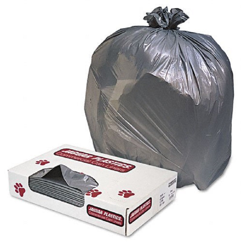 LINER 38X58 GREY 60 GAL JAG G3858G 1.3 MIL SUPER HEAVY 100 Bags/Case