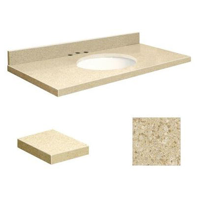 VANITY TOP 43X22 8CN QUARTZ Q4322-3X-A-W-8C NATURES PATH