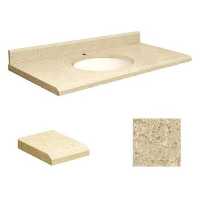 VANITY TOP 43X22 CHO QUARTZ Q4322-3X-E-W-1 NATURES PATH