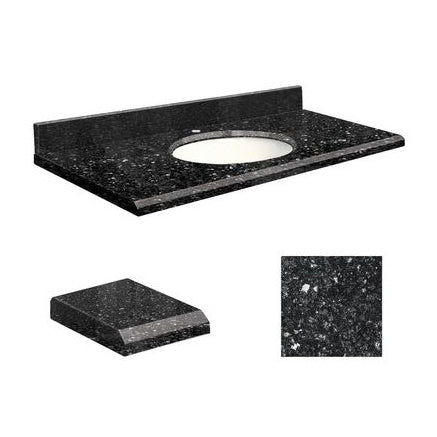 VANITY TOP 49X19 CHO QUARTZ Q4919-40-E-W-1 NOTTE BLACK