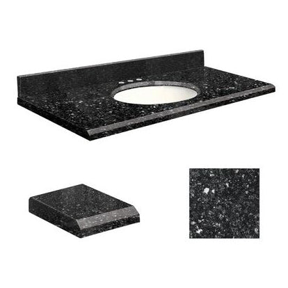 VANITY TOP 49X19 8CC QUARTZ Q4919-40-E-W-8 NOTTE BLACK