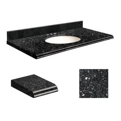 VANITY TOP 49X19 8CC QUARTZ Q4919-40-U-W-8 NOTTE BLACK