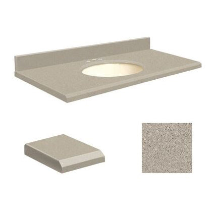 VANITY TOP 49X22 8CN QUARTZ Q4922-3E-E-B-8C OLYMPIA GRAY