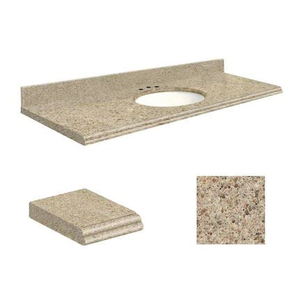 VANITY TOP 61X22 8CN QUARTZ Q6122-3G-U-W-8C SORRENTO COAST
