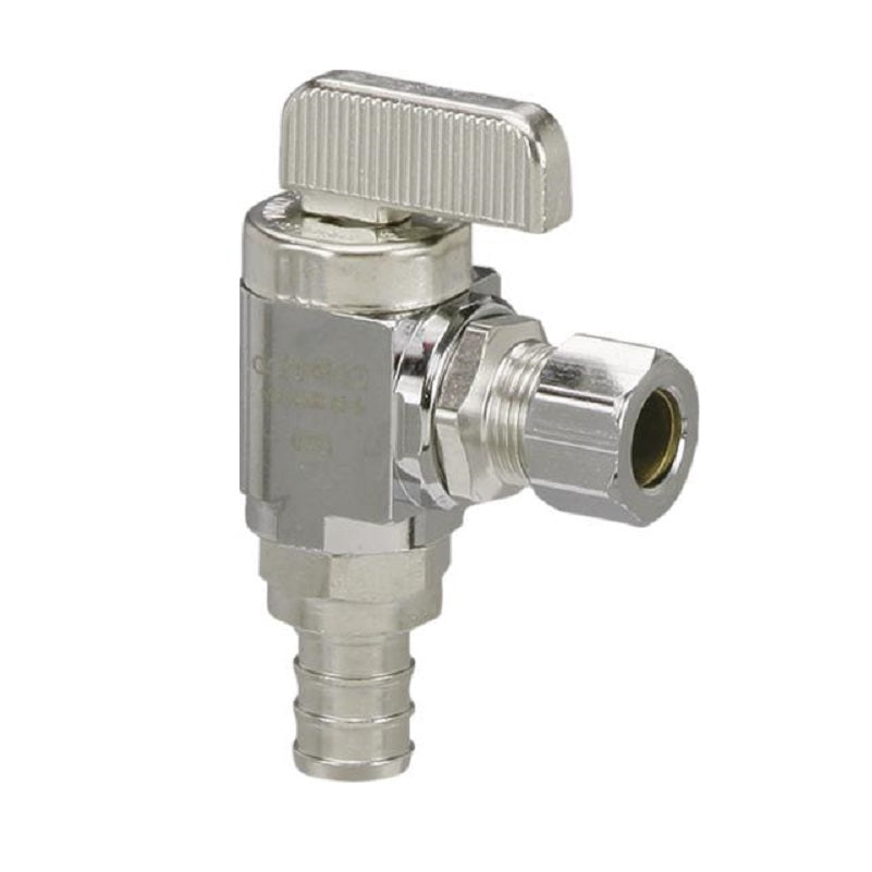STOP VALVE 1/2X3/8 ANGLE BRASS 46025 - MODEL V5064ZL - 656716