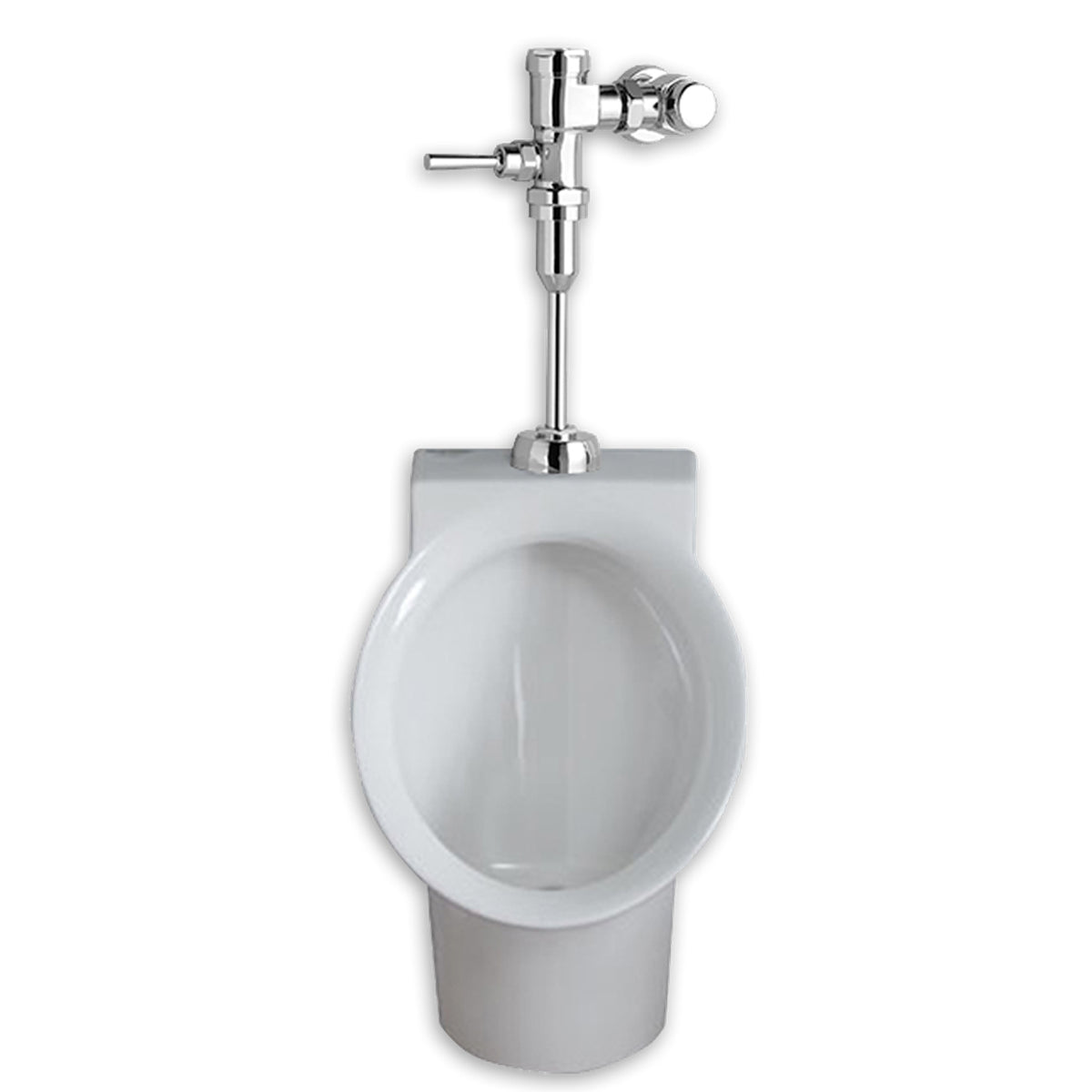 URINAL 6042.453.020 WHT MDECORUM W/MANUAL FLUSH VLV