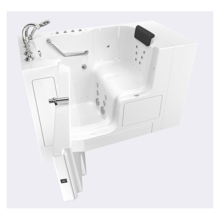 Premium 52x32x40" Combo Walk-In Tub w/Left Drain in White