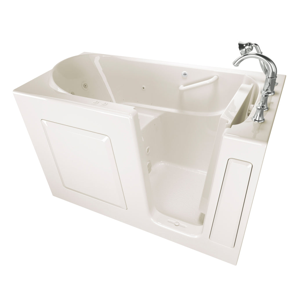 Value 60x30x37-1/2" Combo Walk-In Tub w/Right Drain in Linen