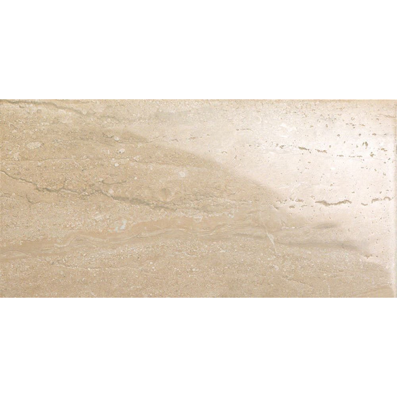 Travertini Noce 12x24 Glazed Porcelain Floor Tile