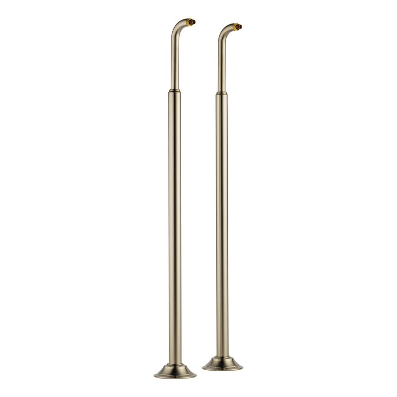 Brizo Floor Mount Tub Filler Risers in Brushed Nickel