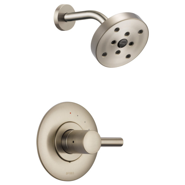 Euro Shower Trim W/Single-Function Showerhead In Pol. Nickel