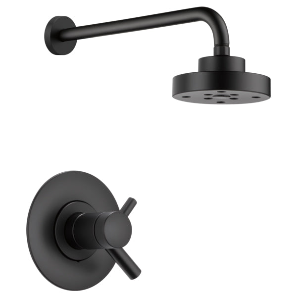 Odin Shower Trim W/Single-Function Showerhead In Matte Black