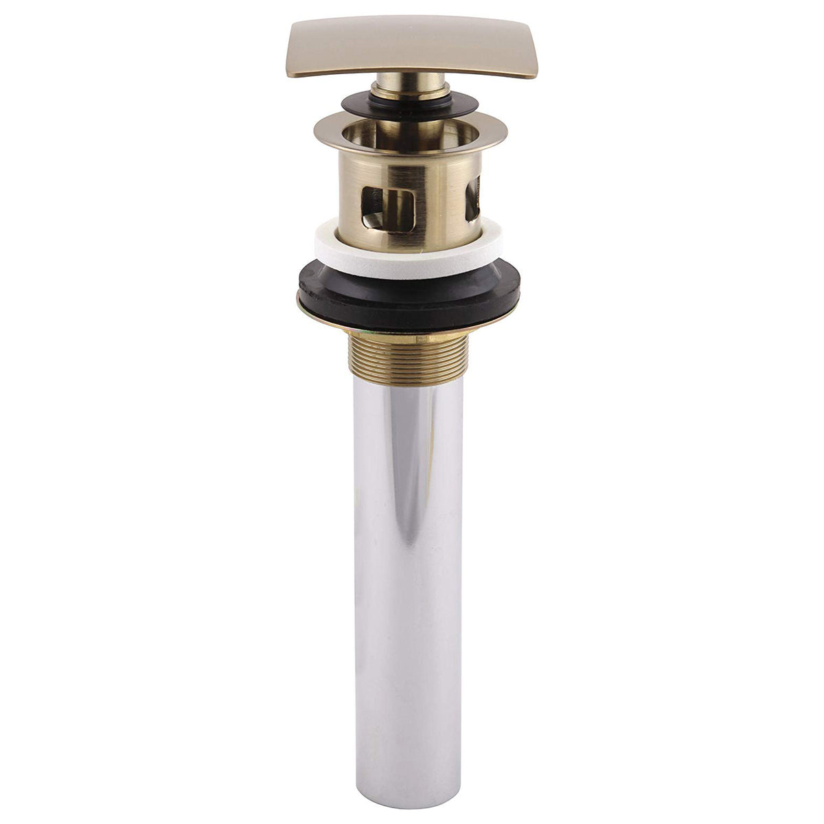 Square Push Pop-Up w/Overflow in Champagne Bronze