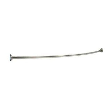 Metal 6' Shower Rod w/Brackets & 6" Bow in Chrome