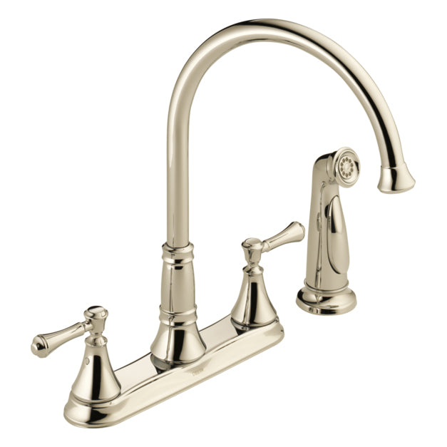 SINK FCT 2497LF-PN CASSIDY 2HDL W/SPRAY