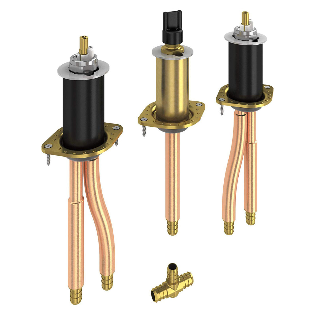 Two Handle Flexible Mount Rough-In 5/8" OD PEX Crimp Inlets/Outlets