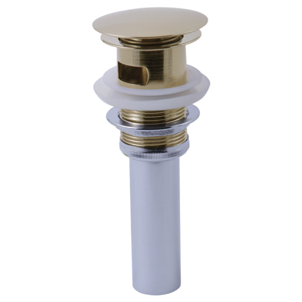 Brizo Push Button Pop-Up Drain w/Overflow in Pol. Nickel