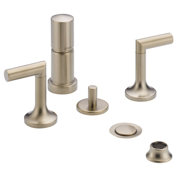 Brizo Odin 4 Hole Bidet Faucet in Brushed Nickel