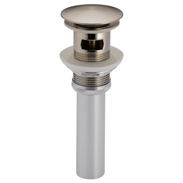Brizo Push Button Pop-Up Drain w/Overflow in Luxe Nickel