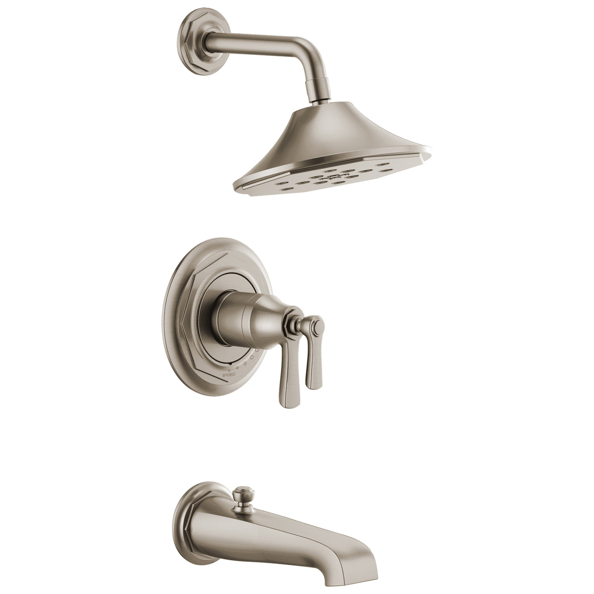 Brizo Rook Tub/Shower Trim In Luxe Nickel