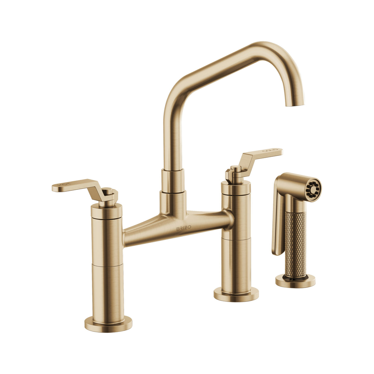 Brizo Litze Kitchen Gold Bridge Fct w/Spout/Industrial Handle