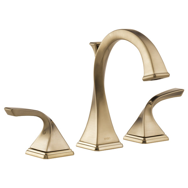 Brizo Virage Widespread Lavatory Faucet in Gold Luxe