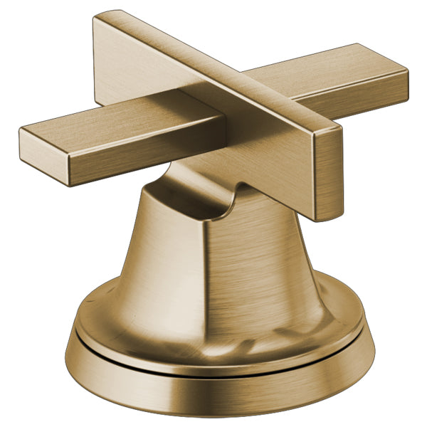 Brizo Levoir Widespread Faucet Low Cross Handle Kit in Gold Luxe