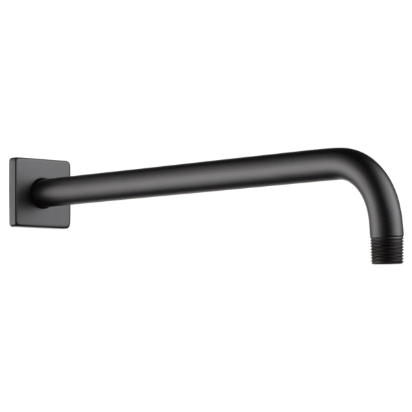 Brizo Essential Wall Mount Shower Arm & Flange In Matte Black