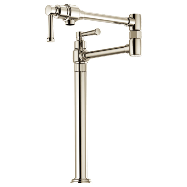 Artesso Deck Mount Pot Filler in Polished Nickel