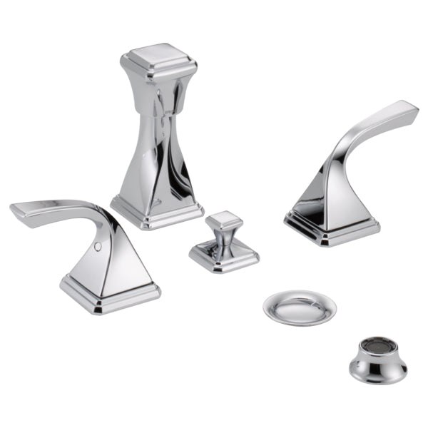 Virage 4 Hole Bidet Faucet in Chrome
