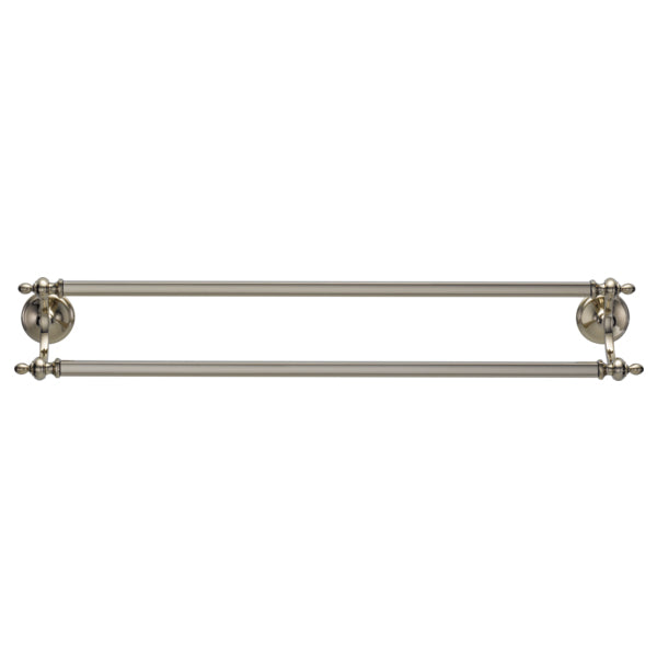 Charlotte 24" Double Towel Bar in Polished Nickel