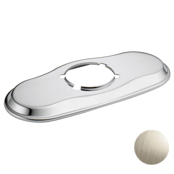 Rook 4" Escutcheon in Brushed Nickel