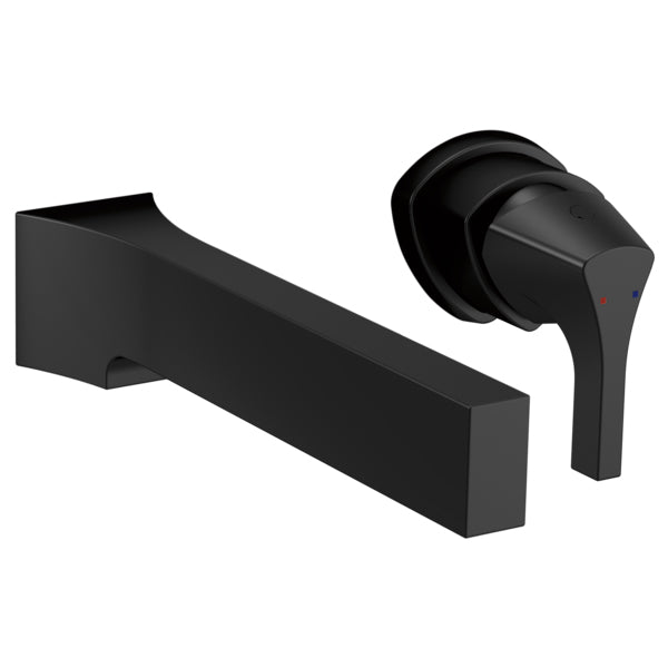Zura Wall Mount Lav Faucet Trim In Matte Black