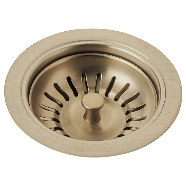 Litze Kitchen Sink Flange & Strainer in Luxe Gold