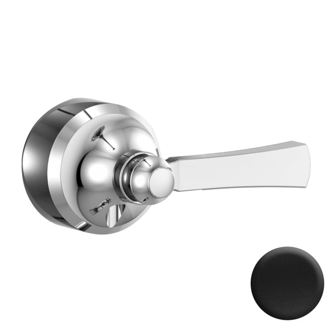 Dorval Lever Handle in Matte Black 1 pc