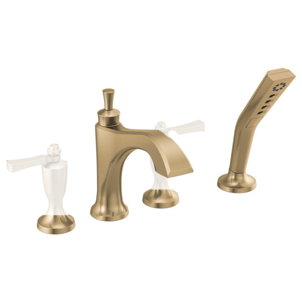 Dorval Tub Trim W/Handshower In Champagne Bronze